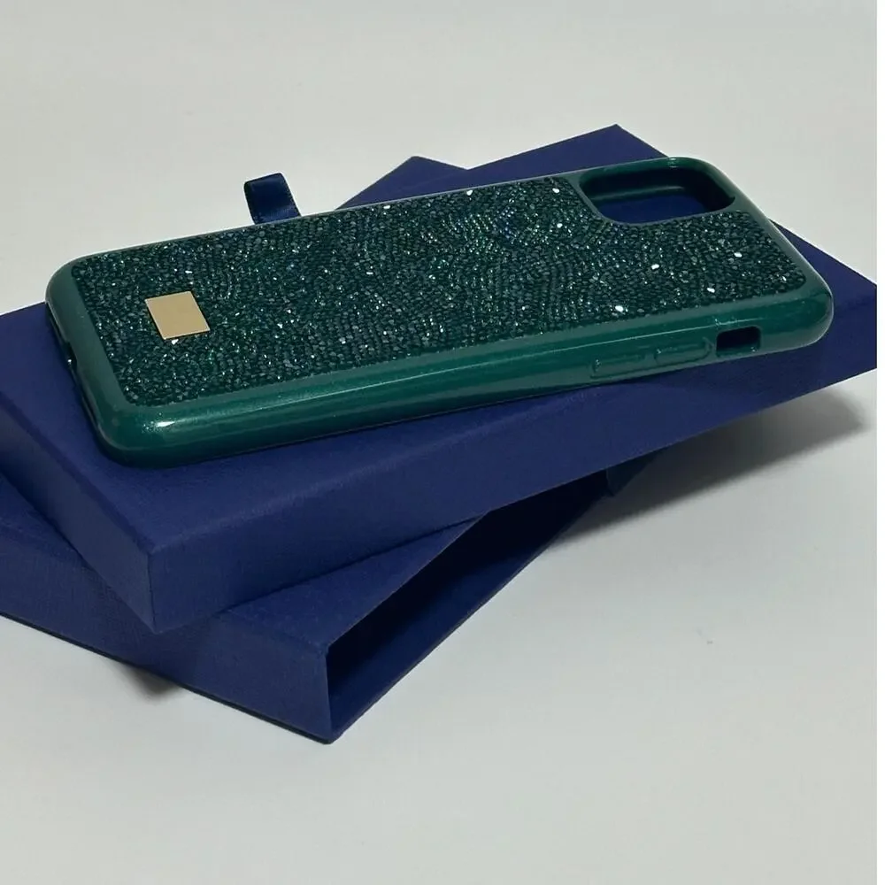 Swarovski Glam Rock Bumper Phone 11 Pro Max Green